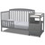 Delta Children Royal 4-in-1 Baby Crib & Changer, Grey