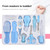Opolski 1 Set Safe Baby Care Kit Easy To Use Lightweight Abs Infant Grooming Nail Clippers Dropper 10-piece Set For Kids