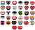 Billy Bob 6 Randomly Assorted Bpa Free Funny Novelty Baby Pacifiers