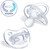 Chicco Physioforma Silicone One-piece Orthodontic Pacifier 6-16m Clear 2pk
