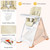 Baby Convertible Folding Adjustable High Chair W/wheel Tray Storage Basket Beige