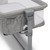 Delta Children Close2me Bedside Baby Bassinet Sleeper With Breathable Mesh And Adjustable Heights - Extra Wide Lightweight Portable Crib, Grey
