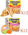 Maruchan Ramen Instant Cup Noodles 24 Count - 12 Chicken Flavor & 12 Lime Chili Shrimp Flavor Lunch / Dinner Variety, 2 Flavors