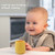 Toddler Cups Silicone Training Cup For Infants And Toddlers, Kids Mini Open Cups, No Bpa, 100% Silicone For Baby Led Weaning & Independent Drinking 3oz, 2 Count, 4 Month+ (baby Blue/yellow)