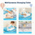 Baby Changing Table With Safety Belt And 4-side Defence-blue - Color: Blue