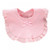 Stibadium Baby Girl Snap Button Bibs Cotton Cute Bow Lace Bibs Waterproof Saliva Towels,pink