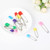 Southwit Baby Safety Pins Plastic Head Nappy Pins Colored Cloth Diaper Pins Safety Locking Pins 15 Pieces Durable Design