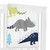 Mod Dinosaur Blue And Green Milestone Baby Blanket By Sweet Jojo Designs