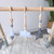 Leezo Natural Pine Wooden Baby Silicone Play Gym Toys Nursery Room Decor