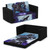Marvel Black Panther Cozee Flip-out Sofa With Memory Foam - 2-in-1 Convertible Sofa To Lounger By Delta Children, Black