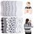 Benoxine 12-pack Baby Burp Cloths & Bibs 2-in-1 100% Cotton Unisex For Boys And Girls