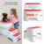 Prince Lionheart Uppy2 Step Stool And Faucet Extender Set, Flashbulb Fuchsia, Perfect For Potty Training And Kitchen, Grippy Non-slip Top, Sturdy Base With Non-slip Feet