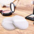 Powder Puff, 3pcs 4 Inch Large Loose Powder Puff For Body Powder, Ultra Soft Washable Velour Fluffy Body Powder Puffs With Ribbon, White