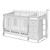 6-drawer Double Dresser And Baby Crib With Changing Table Set In Pure White