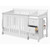 6-drawer Double Dresser And Baby Crib With Changing Table Set In Pure White