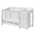 6-drawer Double Dresser And Baby Crib With Changing Table Set In Pure White