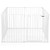 Topbuy 8-panel Baby Pet Safety Playards Foldable Playpen Activity Center White