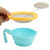 Cooking 9pcs/set Baby Food  Grinder Manual Food Grinding Bowl Baby Puree Making Tool (blue)