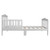 Wooden Baby Toddler Bed Children Bedroom Furniture With Safety Guardrails White