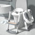 Xjd Potty Training Seat With Step Stool Ladder,toddler Toilet Potty Chairs For Baby,blue,grey