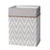 Lambs & Ivy Urban Jungle Gray/white Chevron Storage/hamper