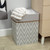 Lambs & Ivy Urban Jungle Gray/white Chevron Storage/hamper