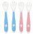 Hemoton 4pcs Baby Kids Utensils Baby Spoon And Fork Training Set Bendable Spoons Forks