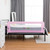 Topbuy 69'' Breathable Baby Toddler Bed Rail Guard Children Sleeping Safetypink