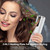 Sereed Cordless Curling Wand, Auto Curling Iron With Lcd Display And 6 Adjustable Temperature-white