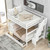 Twin Over Full Bunk Beds With Stairs, Drawers, Storage And Safety Guard Rail, For Bedroom, Dorm, For Kids, Adults, White