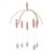 Wooden Beads Pendant Wind Chimes Bell Baby Mobile Toys Wood Beads Crib Nordic Hanging Decoration Wind Chimes