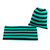 Jlika Baby Car Seat Canopy Cover And Stretchy Nursing Cover - Teal Black Stripe