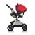 Evenflo Pivot Baby Stroller And Safemax Infant Car Seat Travel System, Red