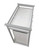 Modern Baby Changing Table With Laundry Hamper, 3 Storage Baskets, & Pad, Gray/white