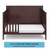 Storkcraft Alpine 5-in-1 Convertible Baby Crib Espresso