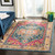 Safavieh  Madison Alevtina Vintage Boho Oriental Rug 6'7" X 6'7" Square 8' Square, 6' Square Living Room, Bedroom, Dining Room Square