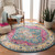 Safavieh  Madison Alevtina Vintage Boho Oriental Rug 6'7" X 6'7" Square 8' Square, 6' Square Living Room, Bedroom, Dining Room Square