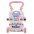 Baby Walker, Speed Control Wheels Baby Stand Learning Walker Develop Coordination Comfortable Handle  For Home Pink