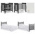 Dream On Me Piper 4-in-1 Convertible Mini Crib, Black