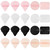Hequsigns 20pcs Pure Cotton Powder Puff Set, Face Triangle Makeup Puff, Soft Cosmetic Foundation Sponges For Blending, Wet And Dry