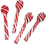 Candy Cane Spoons, Peppermint Flavored, (1) Box (2.54 Oz, 4-pack)