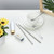 Portable Folding Travel Dinnerware Set Stainless Steel Tableware Camping Tools