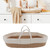 Gupbes Baby Carrying Basket, Baby Sleeping Basket Cotton Rope Baby Bassinet For Babyboy For Outdoor