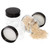 24 Pack 2 Oz Empty Small Glass Jars With Black Lids, Clear Lotion Storage Containers For Body Butter, Powders & Body Scrub
