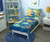 Funhouse 4-piece Dinosaur Roarsome Toddler Bedding Set For Toddler Bed - Dino Print - Blue