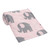 Bedtime Originals Eloise Pink And Black Elephant Soft Plush Polyester Baby Blanket Female