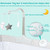 Gymax Portable Baby Bed Side Crib Height Adjustable W/ Music Box & Toys Light Grey