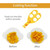 Baby Food Scissors Yellow&white Set Of 2, Jumuu Versatile Food Cutter For Babies Portable Food Shearer(comes With Travel Storage Case)