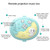 Julam Baby Musical Crib Mobile With Timing Function Projector Remote Control And Lights Anti-skid Rotating Music Box With Timing Function Newborn Musical Toy