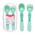 Kangqi Spoon Fork Anti Scald Feeding Flatware Colorful Temperature Sensing Spoon Fork For Toddler